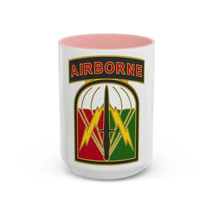 528 Sustainment Brigade 2 (U.S. Army) Accent Coffee Mug 15oz Pink - Go Mug Yourself
