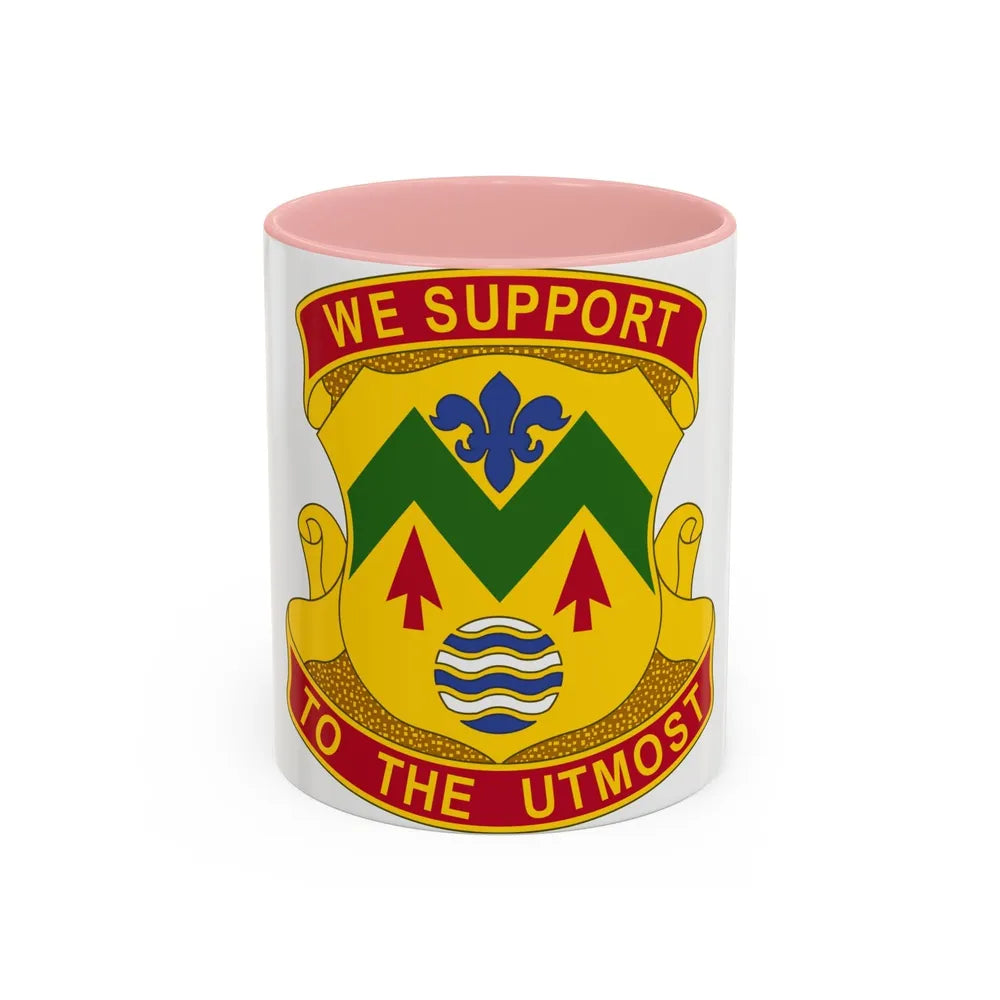 528 Sustainment Brigade (U.S. Army) Accent Coffee Mug-11oz-Pink-Go Mug Yourself