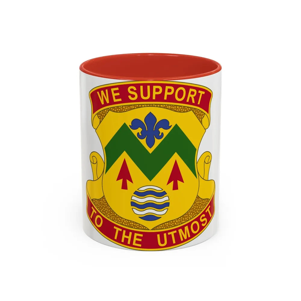 528 Sustainment Brigade (U.S. Army) Accent Coffee Mug-11oz-Red-Go Mug Yourself