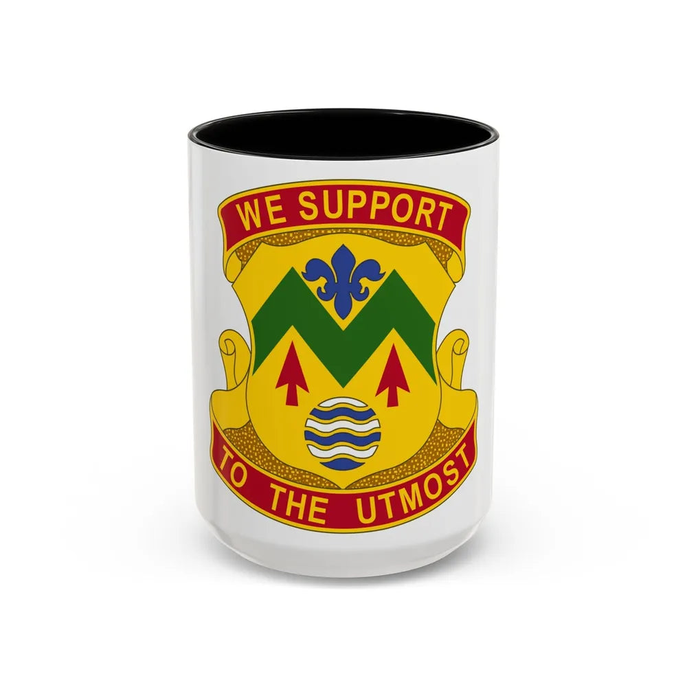 528 Sustainment Brigade (U.S. Army) Accent Coffee Mug-15oz-Black-Go Mug Yourself