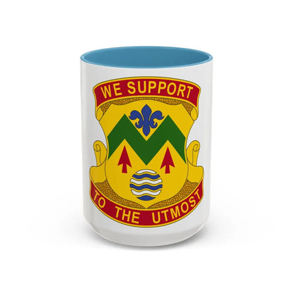 528 Sustainment Brigade (U.S. Army) Accent Coffee Mug-15oz-Light Blue-Go Mug Yourself