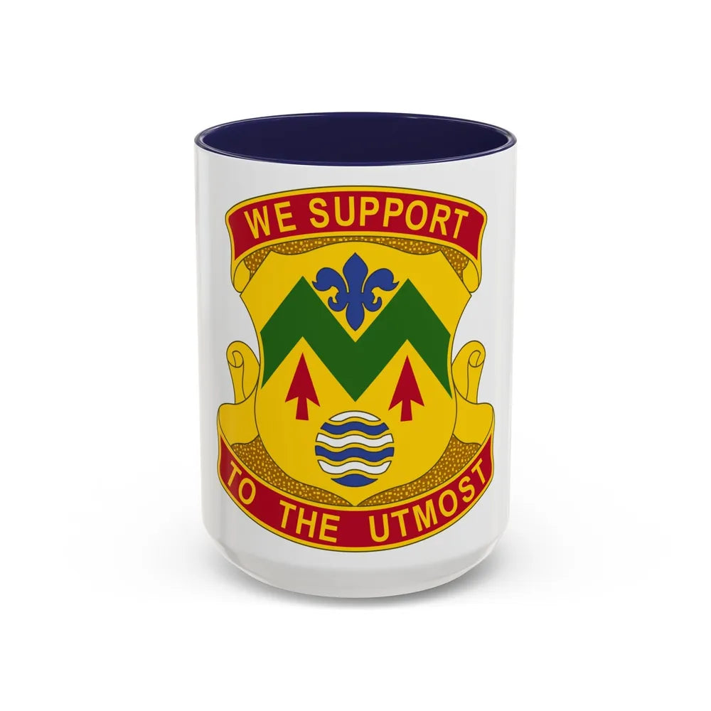 528 Sustainment Brigade (U.S. Army) Accent Coffee Mug-15oz-Navy-Go Mug Yourself