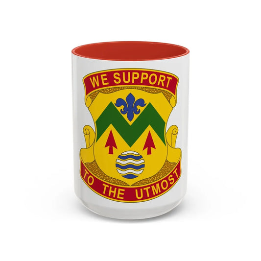 528 Sustainment Brigade (U.S. Army) Accent Coffee Mug-15oz-Red-Go Mug Yourself