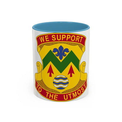528 Sustainment Brigade (U.S. Army) Accent Coffee Mug 11oz Light Blue - Go Mug Yourself