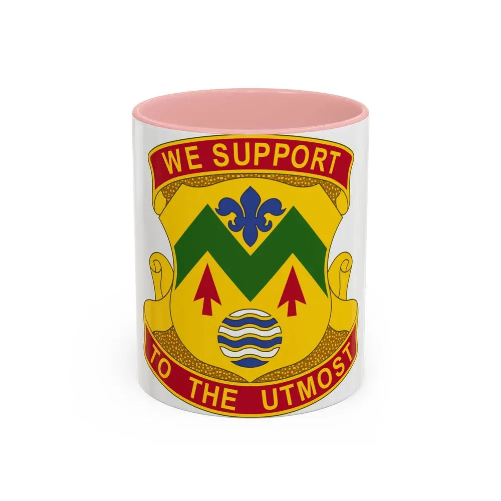 528 Sustainment Brigade (U.S. Army) Accent Coffee Mug 11oz Pink - Go Mug Yourself