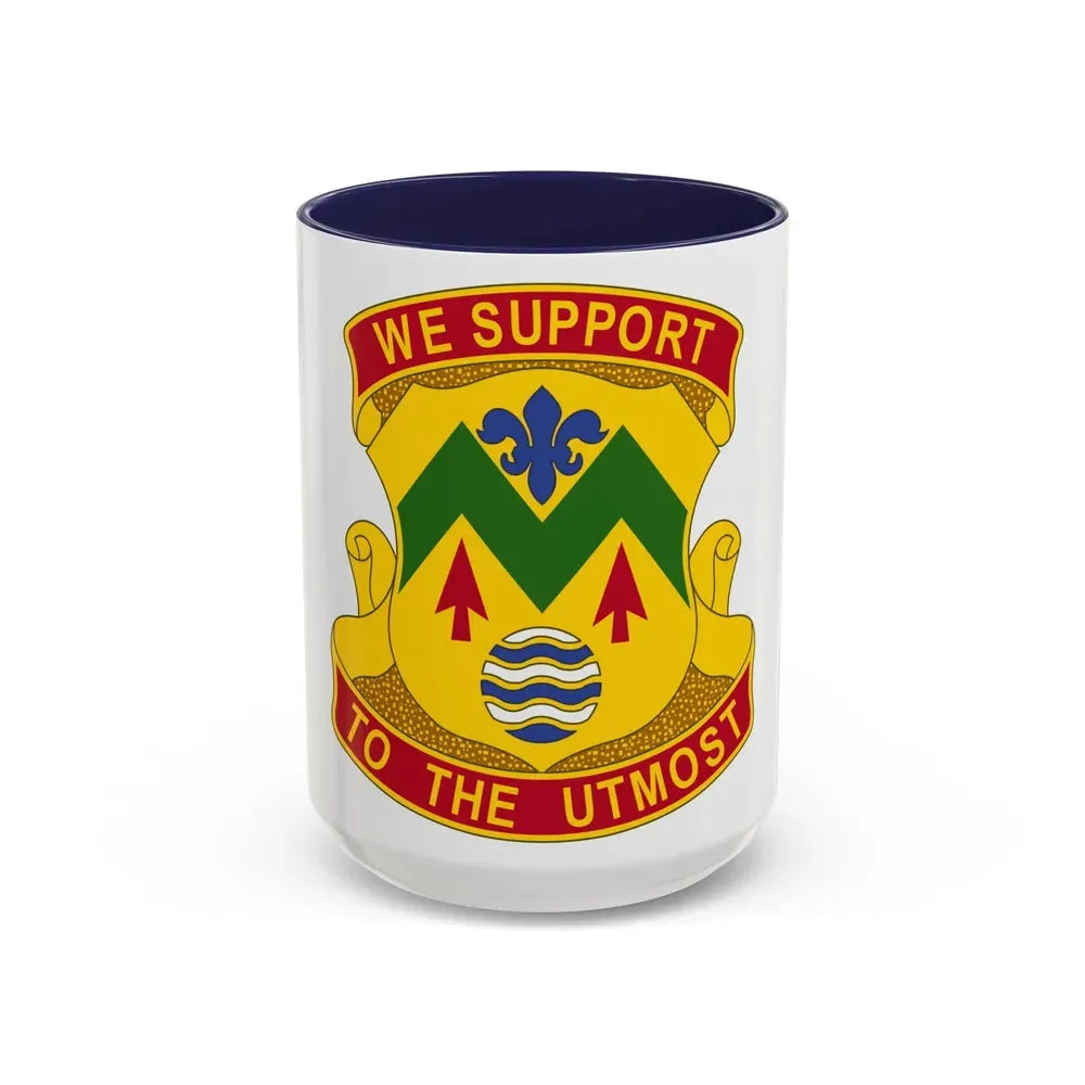 528 Sustainment Brigade (U.S. Army) Accent Coffee Mug 15oz Navy - Go Mug Yourself