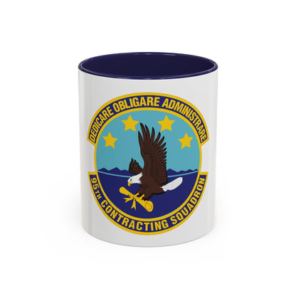 95th Contracting Squadron (U.S. Air Force) Accent Coffee Mug