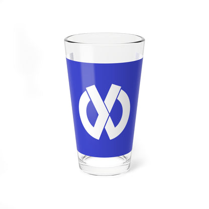 Flag of Kaita Hiroshima (Japan) Pint Glass 16oz
