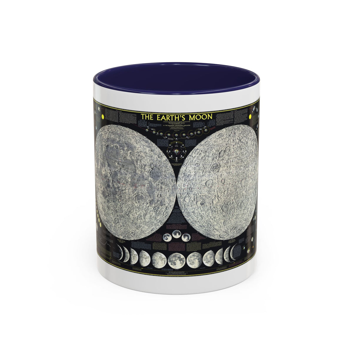 Space - The Moon (1969) (Map) Accent Coffee Mug