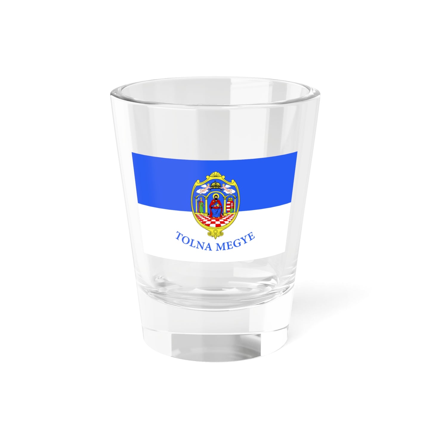 Flag of Tolna County Hungary - Shot Glass 1.5oz