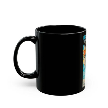 Batman and Robin, movie poster illustrations (1) - Black Coffee Mug-Go Mug Yourself