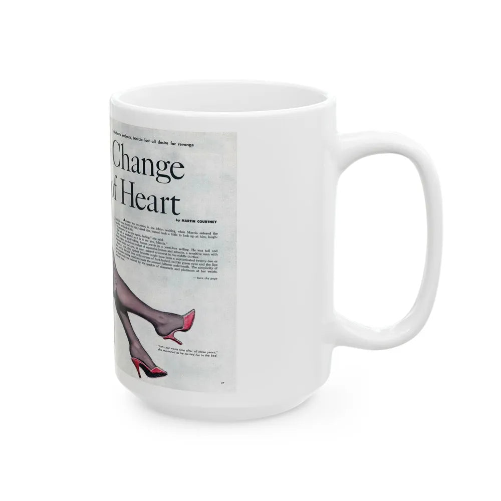 Change of Heart, Adam magazine, Vol. 6 No. 2, 1961 - White Coffee Mug-Go Mug Yourself