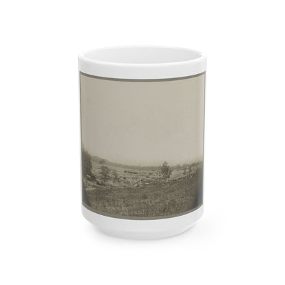 Aerial View Of A Camp In The Distance (U.S. Civil War) White Coffee Mug