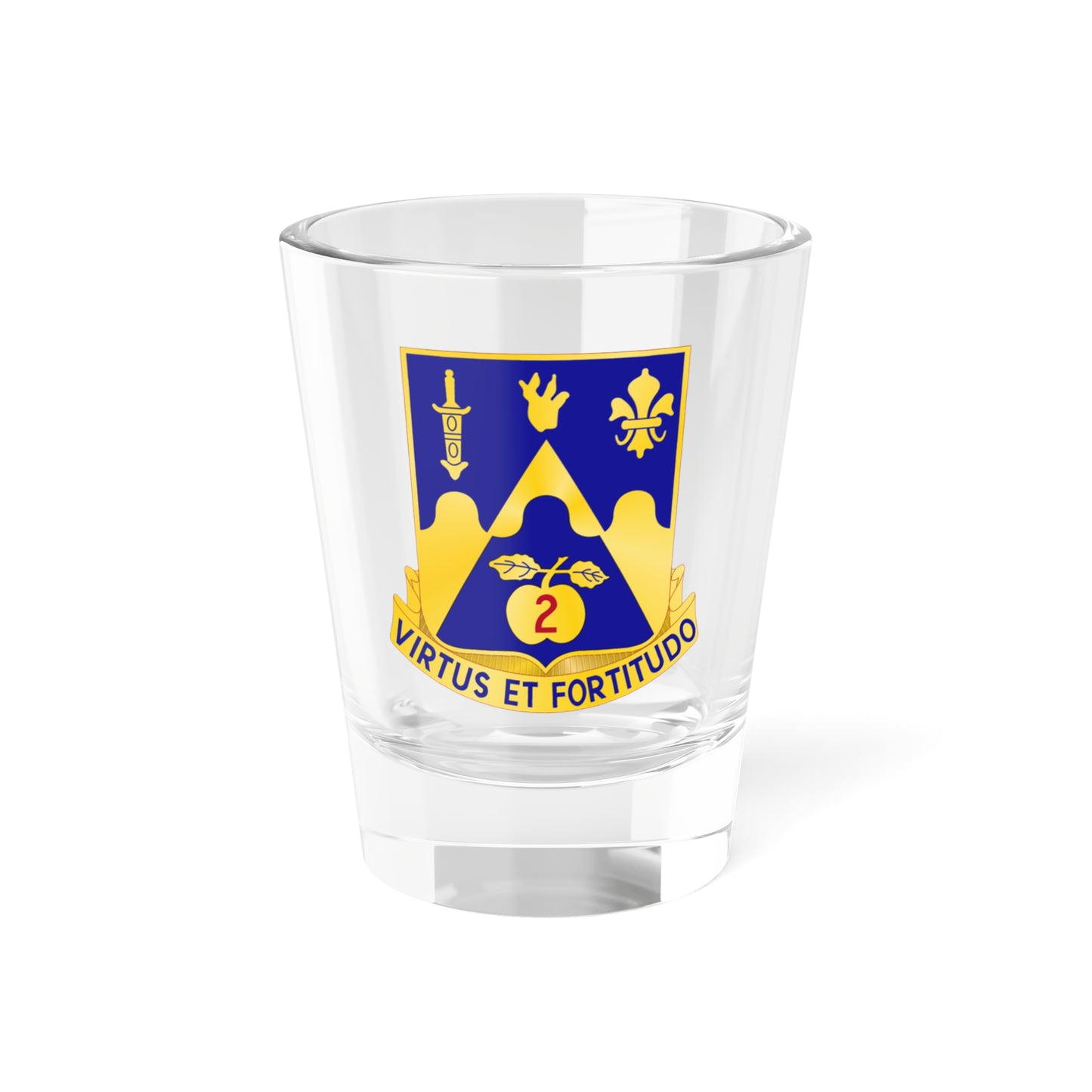 Verre à liqueur du 205e régiment blindé (armée américaine) 1,5 oz