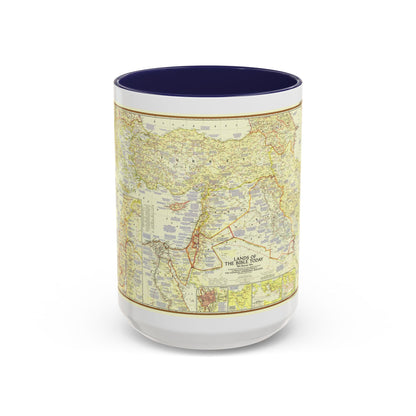 Middle East - Lands of the Bible Today (1956) (Map) Accent Coffee Mug