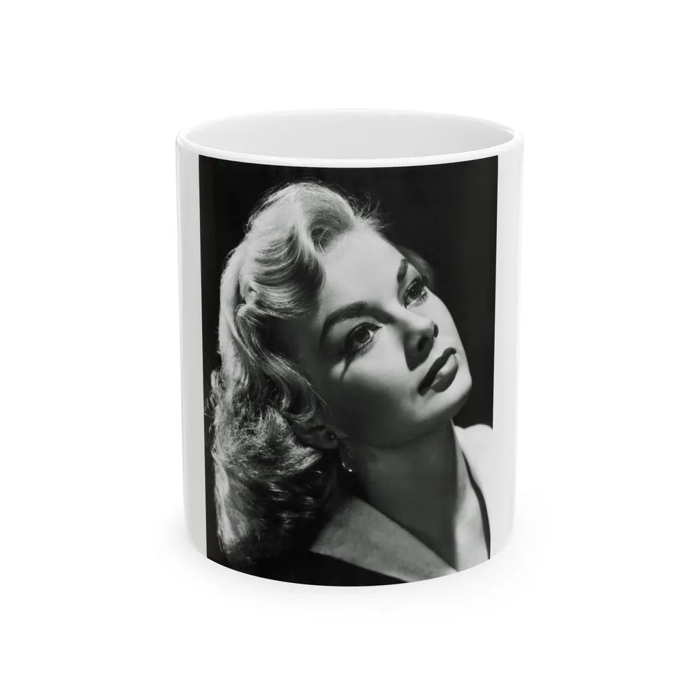 Leslie Parrish #83 1 (Vintage Female Icon) White Coffee Mug-11oz-Go Mug Yourself