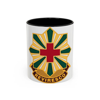 528th Hospital Center (U.S. Army) Accent Coffee Mug-11oz-Black-Go Mug Yourself