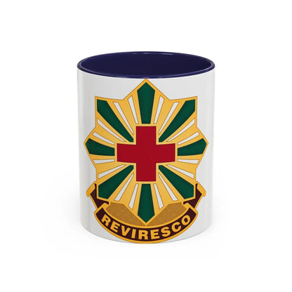 528th Hospital Center (U.S. Army) Accent Coffee Mug-11oz-Navy-Go Mug Yourself