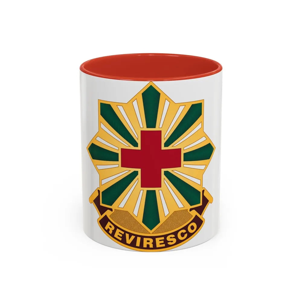 528th Hospital Center (U.S. Army) Accent Coffee Mug-11oz-Red-Go Mug Yourself