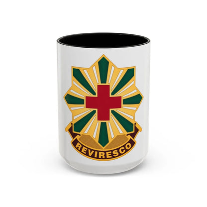 528th Hospital Center (U.S. Army) Accent Coffee Mug-15oz-Black-Go Mug Yourself