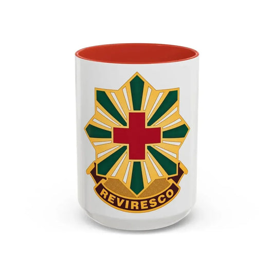 528th Hospital Center (U.S. Army) Accent Coffee Mug 15oz Red - Go Mug Yourself