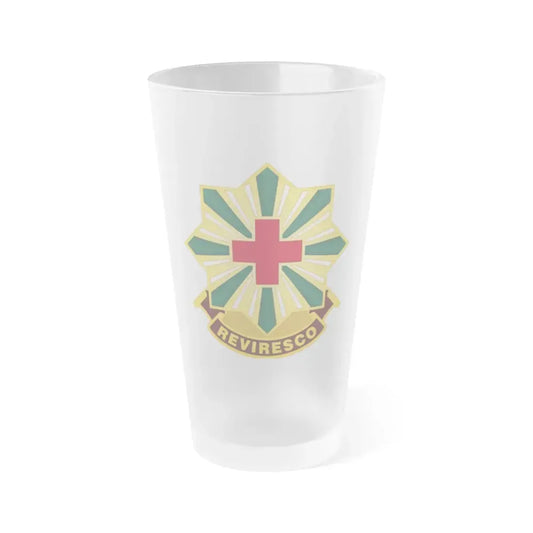 528th Hospital Center (U.S. Army) Frosted Pint Glass 16oz Default Title - Go Mug Yourself