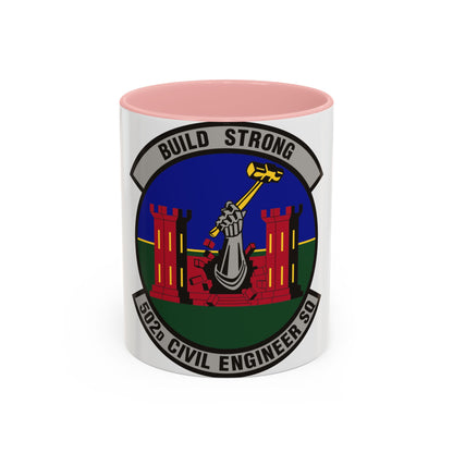 502d Civil Engineer Squadron (U.S. Air Force) Accent Coffee Mug