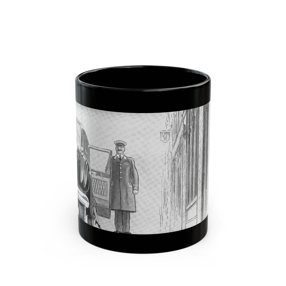 Fancy Town (1) - Black Coffee Mug