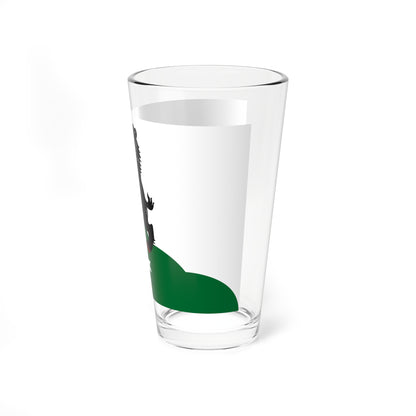 Flag Bugry Leningrad oblast (Russia) Pint Glass 16oz