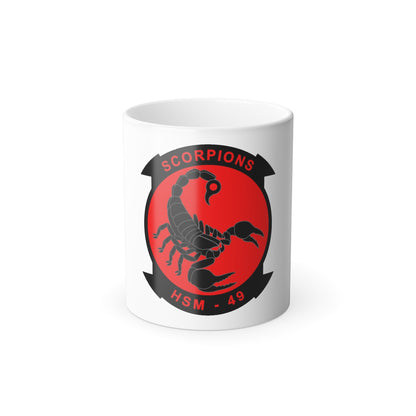 HSM 49 Helicopter Maritime Strike Squadron 49 (U.S. Navy) Color Changing Mug 11oz