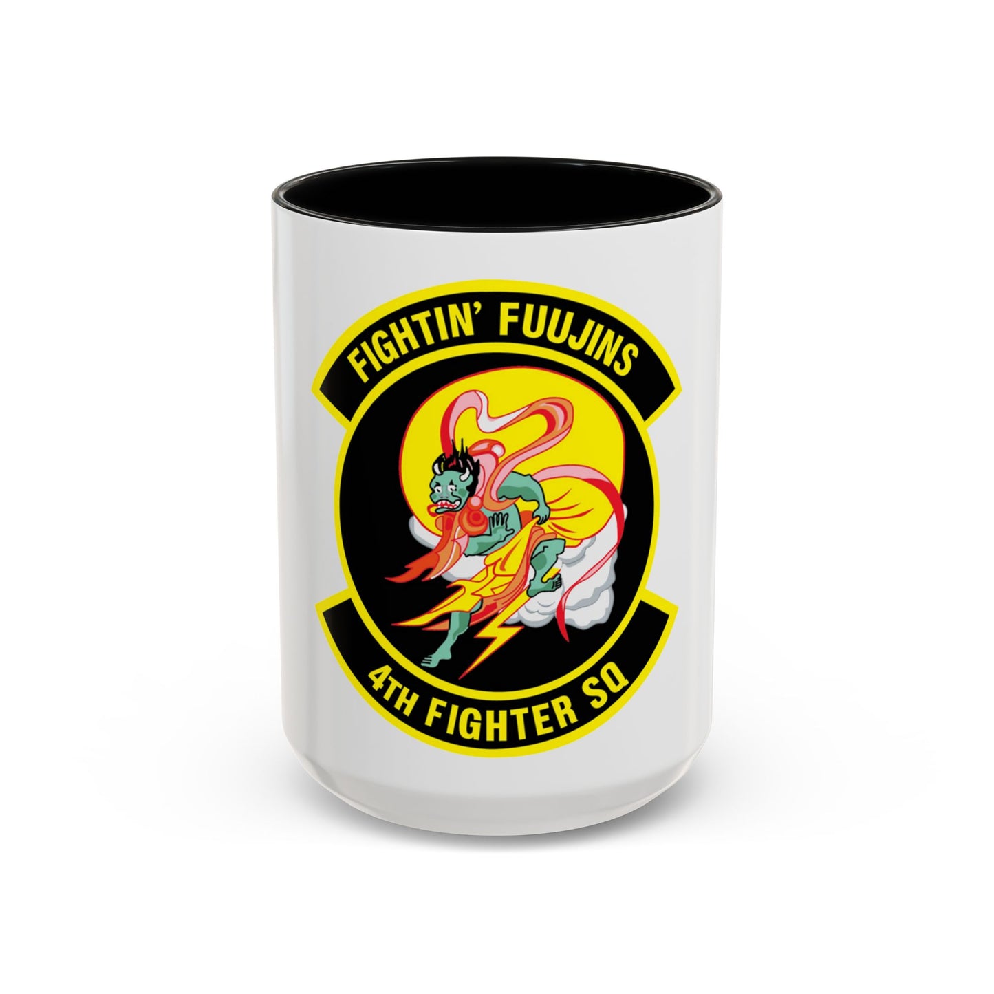 4th Fighter SQ Fightin' Fuujins (U.S. Air Force) Accent Coffee Mug