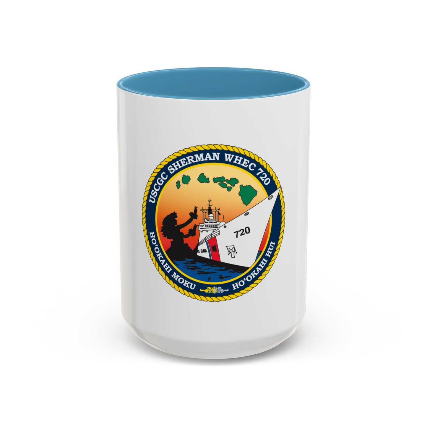 USCGC Sherman WHEC 720 new 2016 (U.S. Coast Guard) Accent Coffee Mug