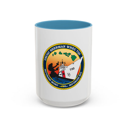 USCGC Sherman WHEC 720 new 2016 (U.S. Coast Guard) Accent Coffee Mug