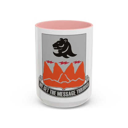 4 Signal Battalion (U.S. Army) Accent Coffee Mug