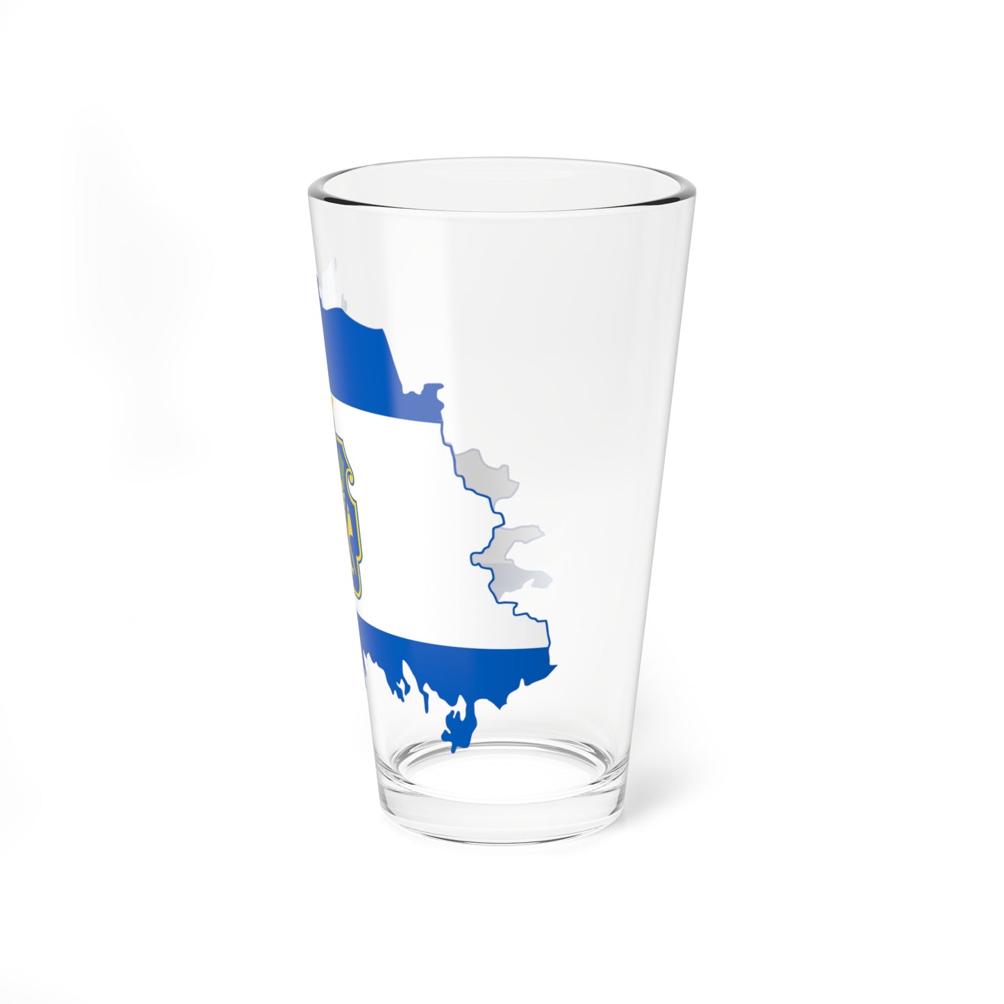 Flag-map of Kherson Oblast (Ukraine) Pint Glass 16oz