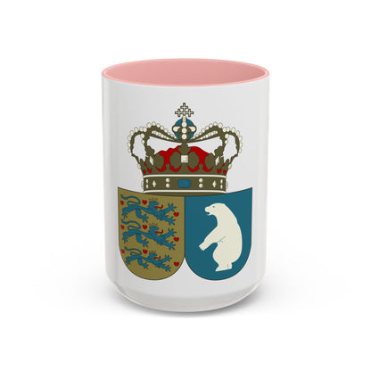 Coat of arms of the County of Greenland - Accent Coffee Mug