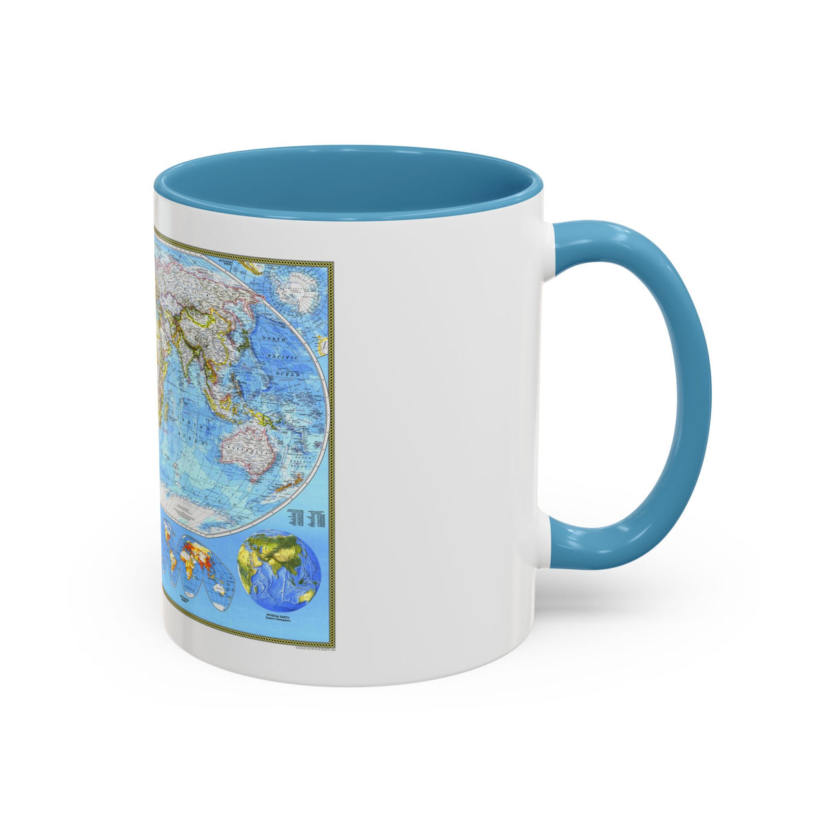 World Map - Political (1994) (Map) Accent Coffee Mug
