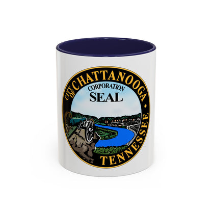 Seal of Chattanooga Tennessee - Accent Coffee Mug