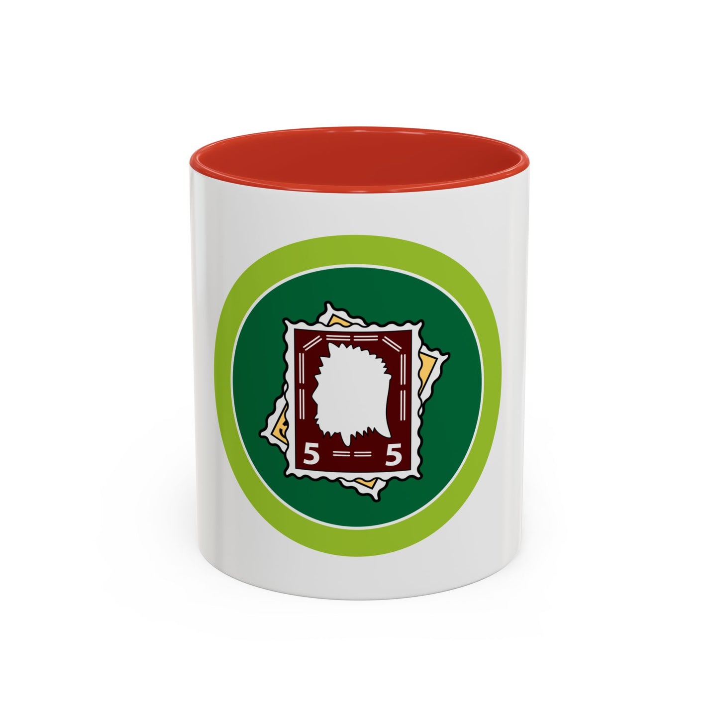 Stamp Collecting (Boy Scout Merit Badge) Accent Coffee Mug