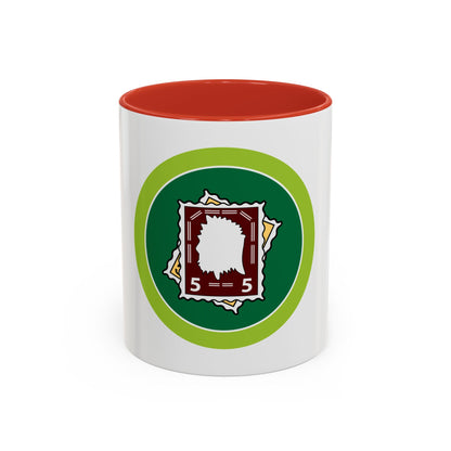 Stamp Collecting (Boy Scout Merit Badge) Accent Coffee Mug