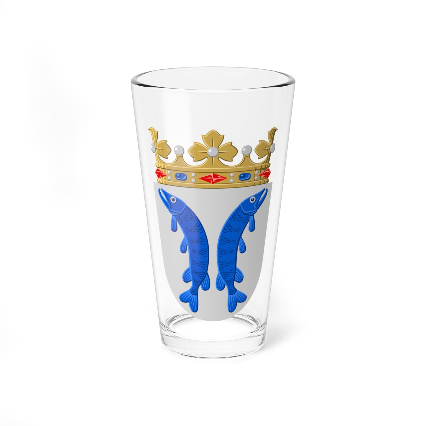 Uusikaupunki.vaakuna (Finland) (Coat of Arms) Pint Glass 16oz