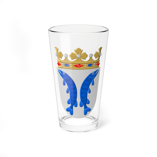 Uusikaupunki.vaakuna (Finland) (Coat of Arms) Pint Glass 16oz