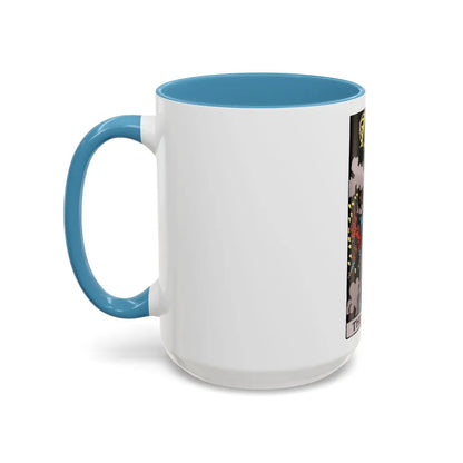 The Tower (Tarot Card) Accent Coffee Mug-Go Mug Yourself