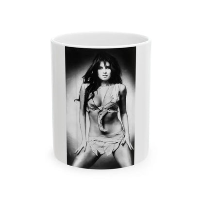 Caroline Munro #246 (Vintage Female Icon) White Coffee Mug-11oz-Go Mug Yourself