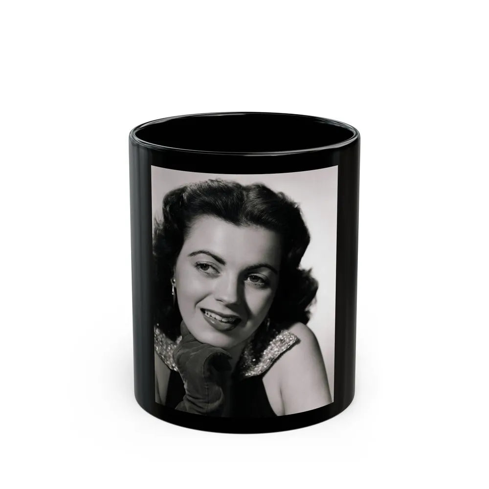 Faith Domergue #64 1 (Vintage Female Icon) Black Coffee Mug-11oz-Go Mug Yourself