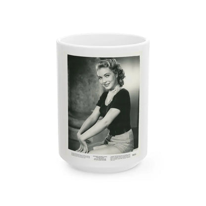 Lori Nelson #197 (Vintage Female Icon) White Coffee Mug-15oz-Go Mug Yourself