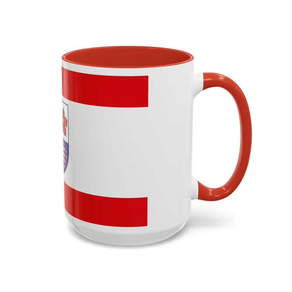 Flag of Bergstrasse Germany - Accent Coffee Mug-Go Mug Yourself