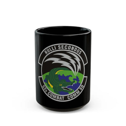 52d Combat Communications Squadron (U.S. Air Force) Black Coffee Mug-15oz-Go Mug Yourself