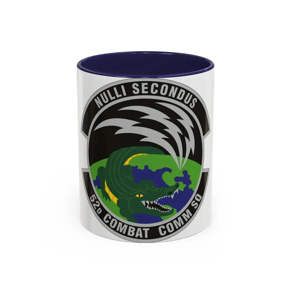 52d Combat Communications Squadron (U.S. Air Force) Accent Coffee Mug 11oz Navy - Go Mug Yourself