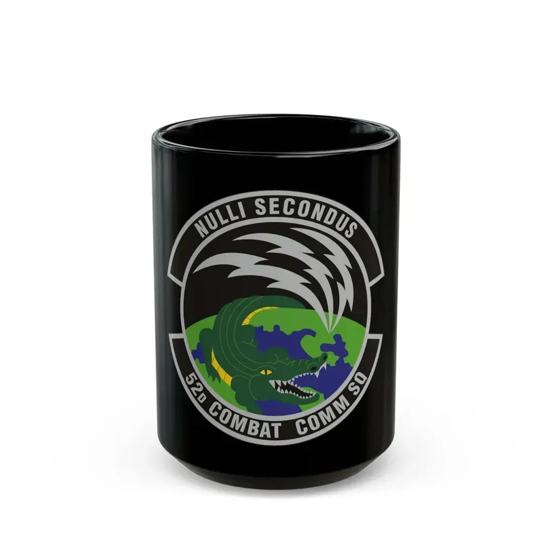 52d Combat Communications Squadron (U.S. Air Force) Black Coffee Mug 15oz - Go Mug Yourself
